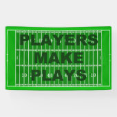 Spelers maken spelen spandoek (Horizontaal)