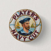 Spelers marinesnijproces snijden ronde button 3,2 cm (Voorkant)