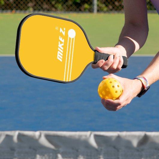 Spelers noemen drie strepen geel pickleball paddle (Insitu)