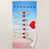 Spelers Posities Liefde Netball Strandlaken (Voorkant)