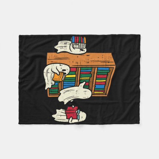 Spelers Reading Books leraar Halloween Librarian B Fleece Deken (Voorkant (Horizontaal))
