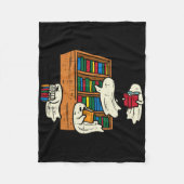 Spelers Reading Books leraar Halloween Librarian B Fleece Deken (Voorkant)