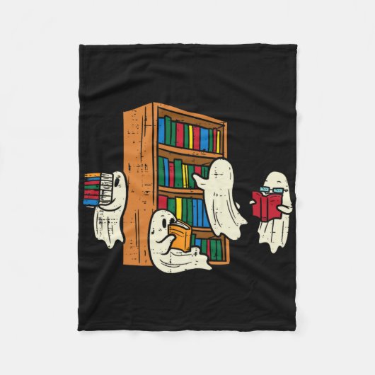 Spelers Reading Books leraar Halloween Librarian B Fleece Deken (Voorkant)