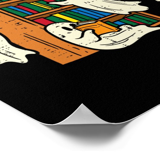 Spelers Reading Books leraar Halloween Librarian B Poster (Hoek)