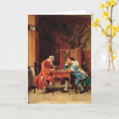 Spelers van het Schaak, 1856 Kaart (Gele Bloem)