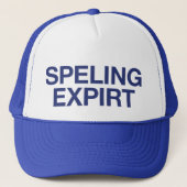 SPELING EXPIRT leuke slogan trucker hoed Trucker Pet (Voorkant)