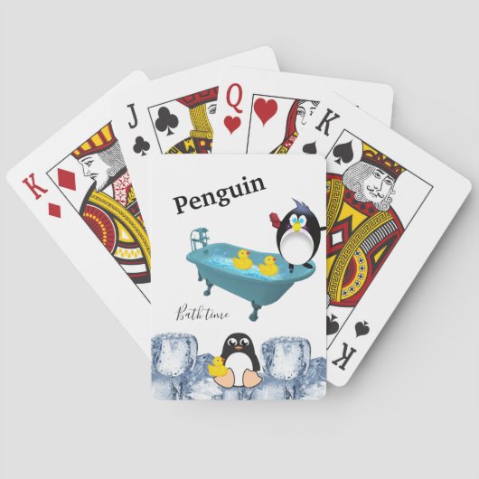 Spelkaart Deck Penguin Bath Time Yellow Ducks Pokerkaarten (Achterkant)
