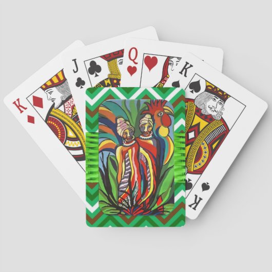 Spelkaart voor Afrikaanse vrouwen Parrot Pokerkaarten (Achterkant)