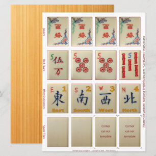 Spelkaarten (10) – voor Riichi Mahjong Kaart