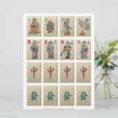 Spelkaarten (1) - Bloemen, Seizoenen, Draken Kaart (Staand voorkant)