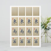 Spelkaarten (2) – Witte Draak, Winden: E-S-W Kaart (Staand voorkant)