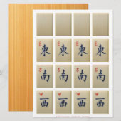 Spelkaarten (2) – Witte Draak, Winden: E-S-W Kaart (Voorkant / Achterkant)