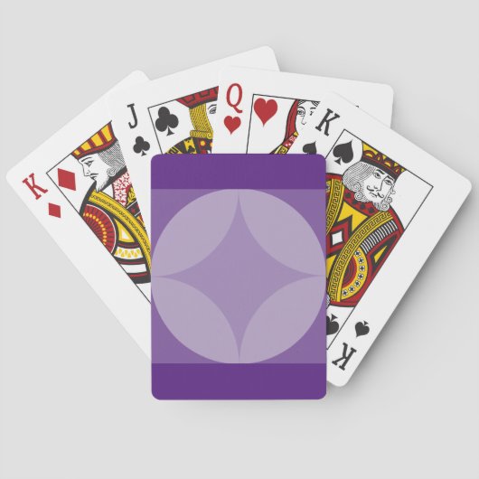 Spelkaarten - cirkels en diamant pokerkaarten (Achterkant)