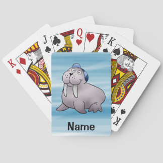 Spelkaarten, Cute Walrus Cartoon Speelkaarten