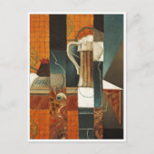 Spelkaarten en bier van Juan Gris Briefkaart (Voorkant)