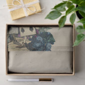 Spelkaarten en bloemen Alice in Wonderland Tissuepapier (Geschenk)