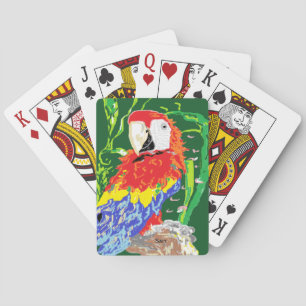 Spelkaarten: papegaai pokerkaarten