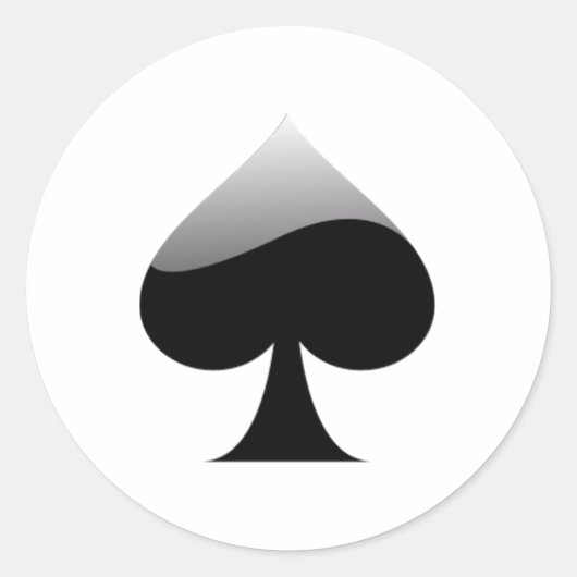 Spelkaarten Ronde Sticker (Voorkant)