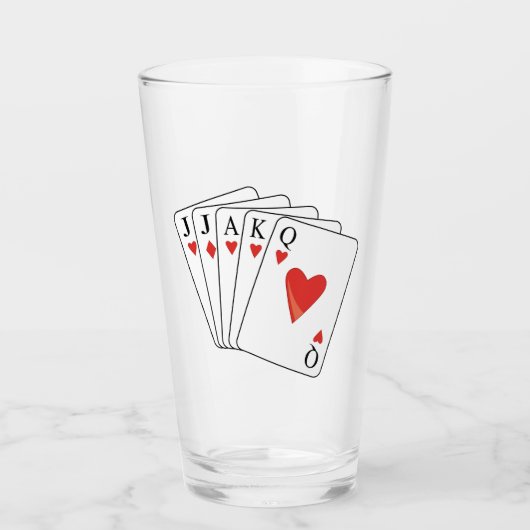 Spelkaarten voor Euchre Glas (Voorkant)