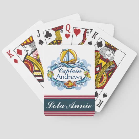 Spelkaarten voor gezins- en autische kapitein - SR Pokerkaarten (Achterkant)