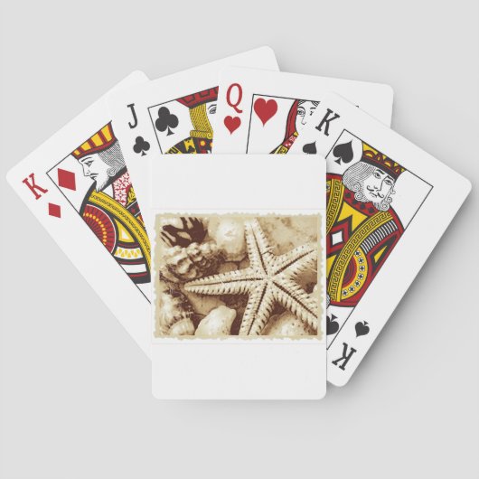 Spelkaarten voor zeeschelpen pokerkaarten (Achterkant)