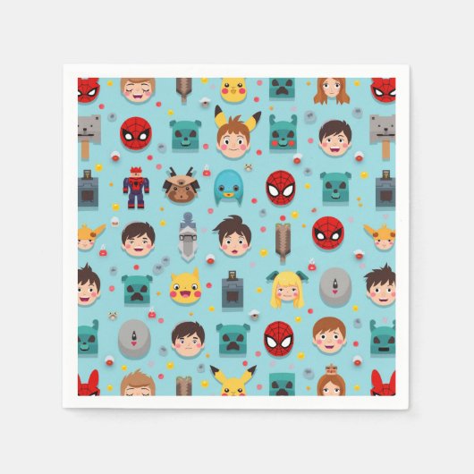 Spelkarakter, jongensfeest, Nevkin Servet (Voorkant)