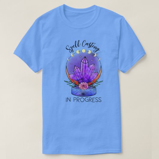 Spell casting in uitvoering tovenarij heks t-shirt (Design voorkant)