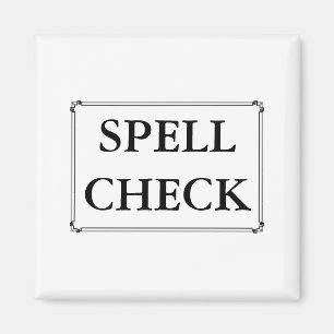 Spell Check Funny Computer Proof Lees herinnering Magneet