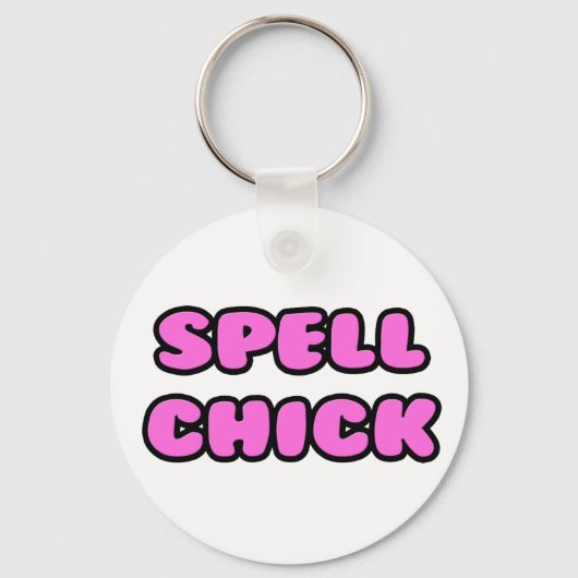 Spell Chick Pink Sleutelhanger (Voorkant)