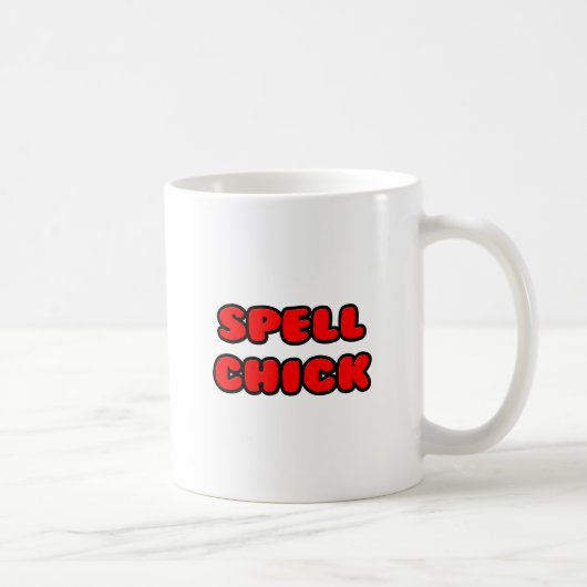 Spell Chick Red Koffiemok (Rechts)