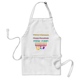 Spell Hanukkah Aprons Standaard Schort