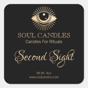 Spell Inention Candle Eye Labels