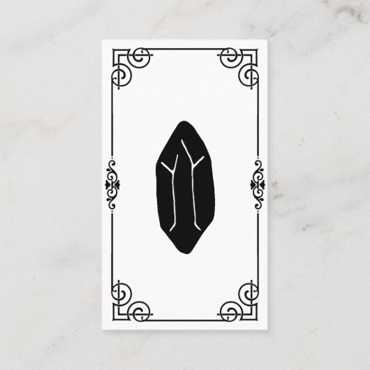 Spell Jar White Witchcraft Visitekaartje (Achterkant)