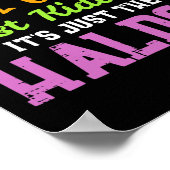 Spell Just Kidding Haldol Funny Nurse Halloween RN Poster (Hoek)