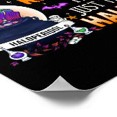Spell Just Kidding Haldol Halloween Nurse Rn Icu  Poster (Hoek)