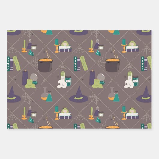 Spell levert Halloween Inpakpapier Vel (Voorkant)