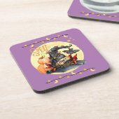 Spell Magische heksen Pet Halloween Onderzetter Se (Linkerzijde)