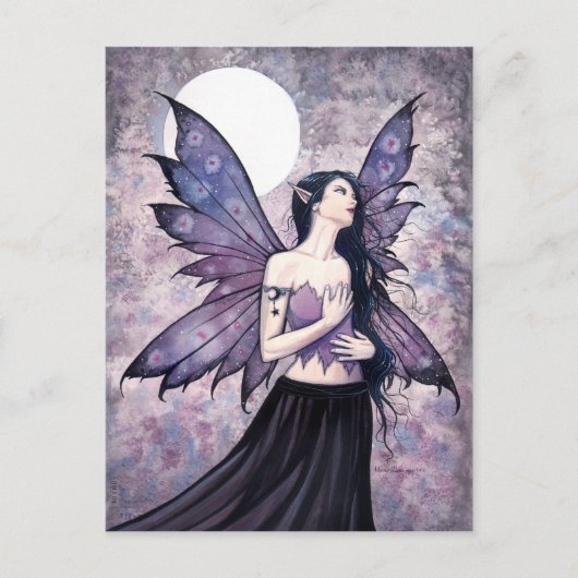 Spell of Night Fairy Briefkaart (Voorkant)