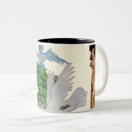 Spell of the Islands Tweekleurige Koffiemok (Voorkant rechts)