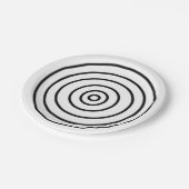 Spellbindende cirkels Papieren Borden Papieren Bordje (Gekanteld)