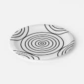 Spellbindende cirkels papieren bordje (Gekanteld)