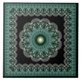 Spellbindende fractale glanzende omgevormde orname tegeltje