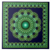 Spellbindende fractale ornament tegeltje (Voorkant)