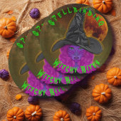 Spellbindende Witchy Bites Halloween Witch Party Papieren Bordje