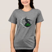 Spellbinding Design betoverend vet Halloween Tri-Blend Shirt (Voorkant)