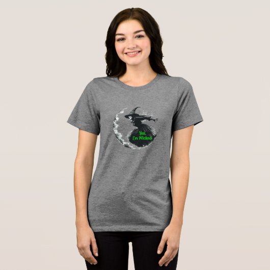 Spellbinding Design betoverend vet Halloween Tri-Blend Shirt (Voorkant volledig)