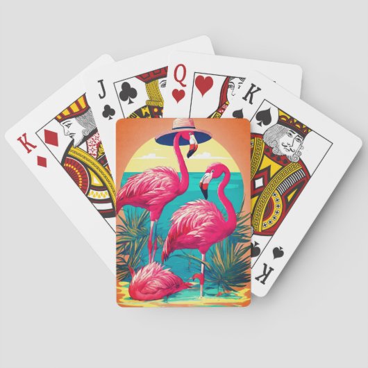 Spellbinding Flamingo's Speelkaarten (Achterkant)