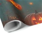 Spellbinding Wicked Halloween Moon Wrap 🌕 Cadeaupapier (Rol Hoek)