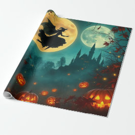 Spellbinding Wicked Halloween Moon Wrap 🌕 Cadeaupapier