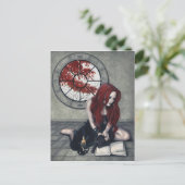 Spellbook Witch Postcard Briefkaart (Staand voorkant)